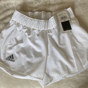 White adidas shorts brand new